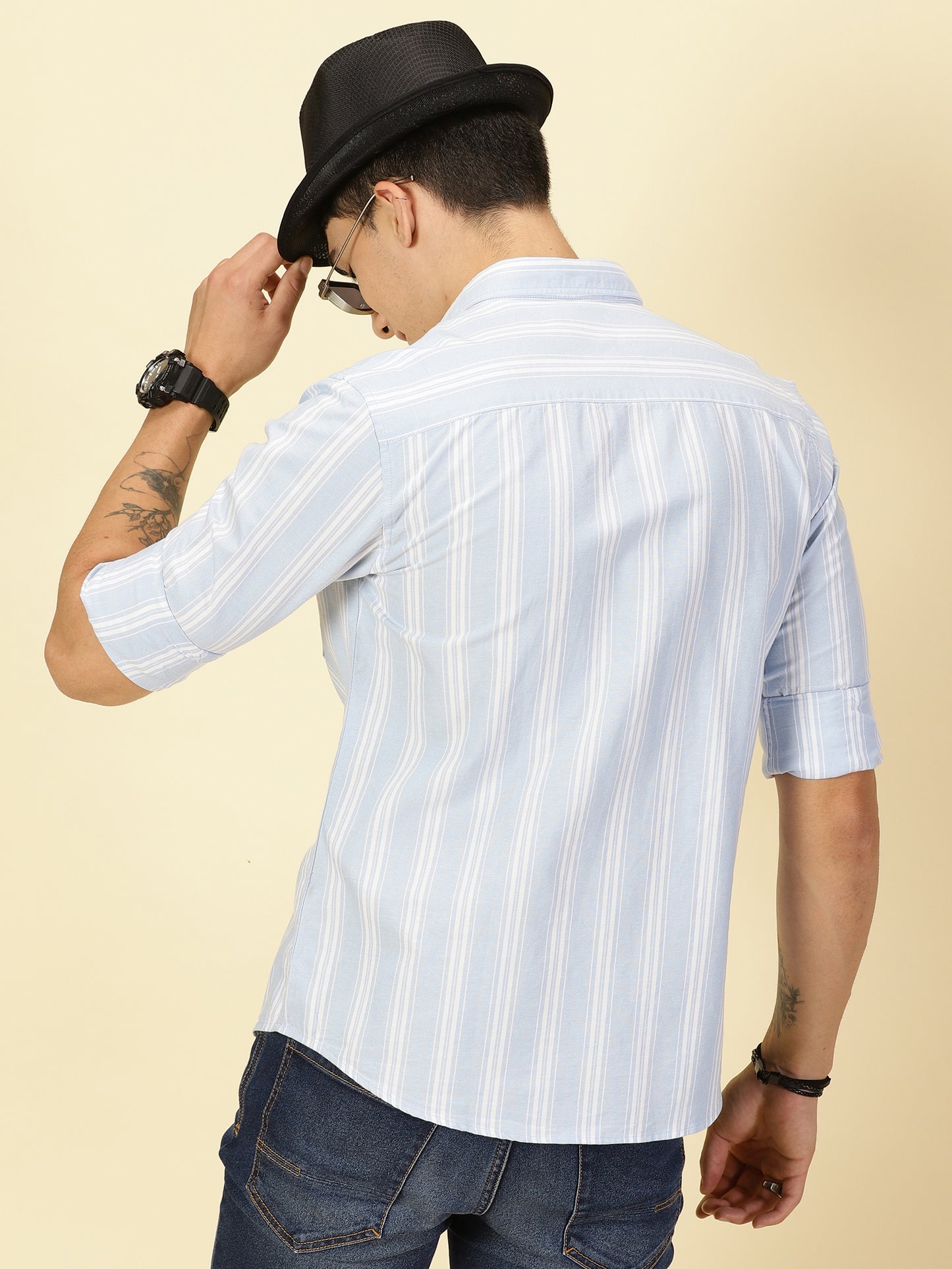 Oxford Striped Sky Blue Shirt